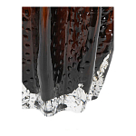 Ваза стеклянная янтарного цвета с текстурированным силуэтом Carambola варинант исполнения - 3 | Loft Concept в Екатеринбурге