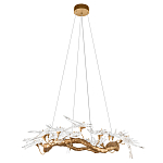 Люстра подвесная с прозрачными стеклянными птичками на ветвях Диаметр 100 см Serip Voa варинант исполнения - 2 | Loft Concept в Екатеринбурге