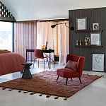 Черный приставной столик из массива AMORPHOUS варинант исполнения - 3 | Loft Concept в Екатеринбурге