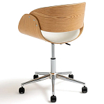 Вращающееся офисное кресло на колёсах Delwyn Chair White варинант исполнения - 3 | Loft Concept в Екатеринбурге