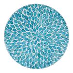 Столик с инкрустацией с перламутровым узором Flower Blue варинант исполнения - 2 | Loft Concept в Екатеринбурге