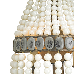 Бра каплевидной формы декорированная нитями стеклянных бусин молочного цвета Bead threads варинант исполнения - 1 | Loft Concept в Екатеринбурге