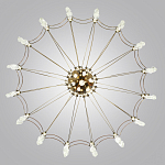 Люстра подвесная из металла с прозрачными подвесками из хрусталя Quasar 93 варинант исполнения - 4 | Loft Concept в Екатеринбурге