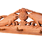 Панно-вешалка из дерева дельфины Panel With Animals варинант исполнения - 2 | Loft Concept в Екатеринбурге