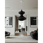 Подвесной вязаный черный светильник «Моника» варинант исполнения - 2 | Loft Concept в Екатеринбурге