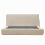 Кровать со съемным бежевым чехлом из ткани букле White Boucle Collection варинант исполнения - 3 | Loft Concept в Екатеринбурге