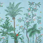 Обои ручная роспись Amazonia Duck Egg варинант исполнения - 2 | Loft Concept в Екатеринбурге