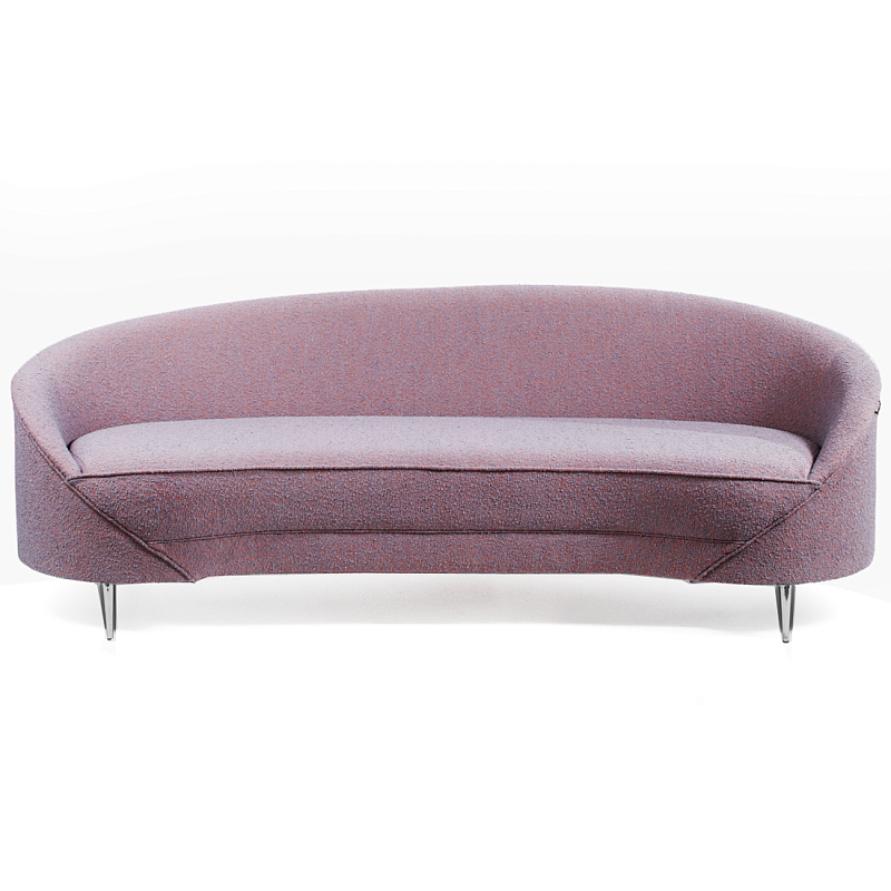 Диван Paulet Sofa Сиреневое Букле Лиловый Хром Диван Paulet Sofa Сиреневое Букле Лиловый Хром в Екатеринбурге | Loft Concept