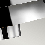 Подвесной светильник с широким многоярусным металлическим плафоном цвета никель в современном стиле Feiss варинант исполнения - 5 | Loft Concept в Екатеринбурге