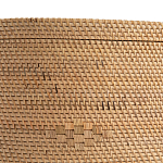 Плетеная овальная корзина с крышкой Shani Rattan Basket варинант исполнения - 4 | Loft Concept в Екатеринбурге