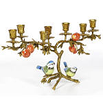 Бронзовый подсвечник на 7 свечей Eden Garden варинант исполнения - 2 | Loft Concept в Екатеринбурге