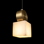 Подвесной светильник с квадратным мраморным плафоном Marble square варинант исполнения - 6 | Loft Concept в Екатеринбурге