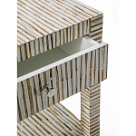 Тумбочка прикроватная Vancouver Bone Inlay Bedside Beige варинант исполнения - 2 | Loft Concept в Екатеринбурге