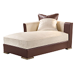 Элитарная современная кушетка Birmingham с кожаными вставками  варинант исполнения - 1 | Loft Concept в Екатеринбурге