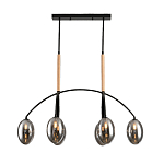 Люстра с серыми стеклянными плафонами Inscription варинант исполнения - 1 | Loft Concept в Екатеринбурге