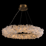 Люстра кольцевая из натурального горного хрусталя Harmonious Crystal Circles варинант исполнения - 1 | Loft Concept в Екатеринбурге