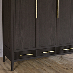 Большой Шкаф Primo Темный орех с 3 дверьми и 3 выдвижными ящиками варинант исполнения - 3 | Loft Concept в Екатеринбурге