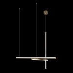 Люстра с 3-мя  пересекающимися цилиндрическими плафонами на тонких тросах Trumpet tube варинант исполнения - 7 | Loft Concept в Екатеринбурге