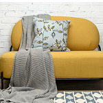 Чехол на подушку с рисунком и вышивкой Aurora Allure Sprout варинант исполнения - 5 | Loft Concept в Екатеринбурге