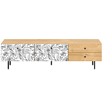 Длинная ТВ-тумба с принтом на ящиках Elise TV Stand варинант исполнения - 8 | Loft Concept в Екатеринбурге