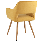 Стул в рогожке желтого цвета NEASAN STOOL варинант исполнения - 4 | Loft Concept в Екатеринбурге