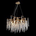 Люстра на подвесе с каркасом из металла и прозрачными подвесками из стекла Droplet Chandelier варинант исполнения - 2 | Loft Concept в Екатеринбурге