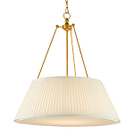 Подвесной светильник светодиодный с фактурным тканевым конусообразным абажуром White Fabric Lampshade варинант исполнения - 3 | Loft Concept в Екатеринбурге