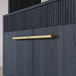 Стеллаж Primo с ящиками Черный дуб  варинант исполнения - 5 | Loft Concept в Екатеринбурге