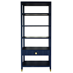 Стеллаж Elsa Dreams Blue со стеклянными полками и ящиком варинант исполнения - 7 | Loft Concept в Екатеринбурге