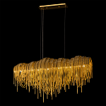 Люстра подвесная с металлическими дугами и длинными цепочками 115 см Atlantis Chain варинант исполнения - 3 | Loft Concept в Екатеринбурге