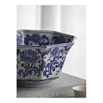 Чаша белая с синим цветочным узором Chino Dishes варинант исполнения - 5 | Loft Concept в Екатеринбурге