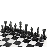 Шахматы классические с белой доской из натурального камня Мрамор Decorative Thematic Chess  варинант исполнения - 3 | Loft Concept в Екатеринбурге