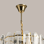 Люстра многоярусная с овальными прозрачными подвесками 36 см Harmonica варинант исполнения - 11 | Loft Concept в Екатеринбурге