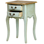 Прикроватная тумба из массива березы светло-бирюзовая Montmartre Provence Bedside Table варинант исполнения - 4 | Loft Concept в Екатеринбурге