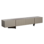 Тумба под телевизор серая с мраморной столешницей Uniqueness Marble варинант исполнения - 1 | Loft Concept в Екатеринбурге