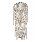 Бра с каскадом из прозрачного хрусталя и корпусом из металла цвета хром Constant Sparks варинант исполнения - 2 | Loft Concept в Екатеринбурге