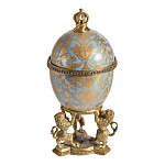 Шкатулка на величественных львах из фарфора с бронзовыми элементами Eden Garden варинант исполнения - 4 | Loft Concept в Екатеринбурге