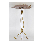 Столик приставной с столешницей Тропический лист Tropical Forest gold варинант исполнения - 3 | Loft Concept в Екатеринбурге