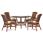 Комплект обеденный из ротанга Eloise варинант исполнения - 1 | Loft Concept в Екатеринбурге