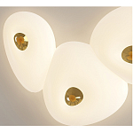 Потолочный светильник с тремя овальными матовыми плафонами TRIDalmen варинант исполнения - 4 | Loft Concept в Екатеринбурге