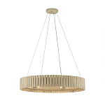 Люстра круглая из толстых деревянных реек Natural Style варинант исполнения - 2 | Loft Concept в Екатеринбурге