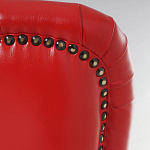 Кресло с обивкой из эко-кожи Harper Armchair Red варинант исполнения - 5 | Loft Concept в Екатеринбурге