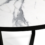 Стол обеденный раздвижной со столешницей белый мрамор Magali варинант исполнения - 8 | Loft Concept в Екатеринбурге