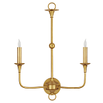 Бра настенное золотого цвета в форме подсвечника Graceful Smoothness варинант исполнения - 3 | Loft Concept в Екатеринбурге