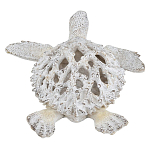 Статуэтка черепаха с ажурным панцирем и детализированной текстурой в белом цвете Marine Accessories варинант исполнения - 4 | Loft Concept в Екатеринбурге