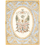 Декоративный постер в раме с рельефным растительным узором арабески New Collection of Arabesques Poster варинант исполнения - 1 | Loft Concept в Екатеринбурге