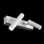 Бра с двумя цилиндрическими повортными спотами белого цвета Trumpet tube варинант исполнения - 3 | Loft Concept в Екатеринбурге