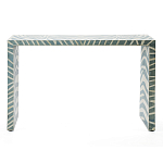 Консоль Дизайнерская Kenya Console ZEBRA Bone Inlay blue варинант исполнения - 1 | Loft Concept в Екатеринбурге