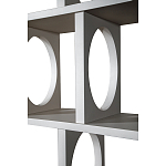 Белый дизайнерский Стеллаж Ring White Wood Bookcase варинант исполнения - 3 | Loft Concept в Екатеринбурге