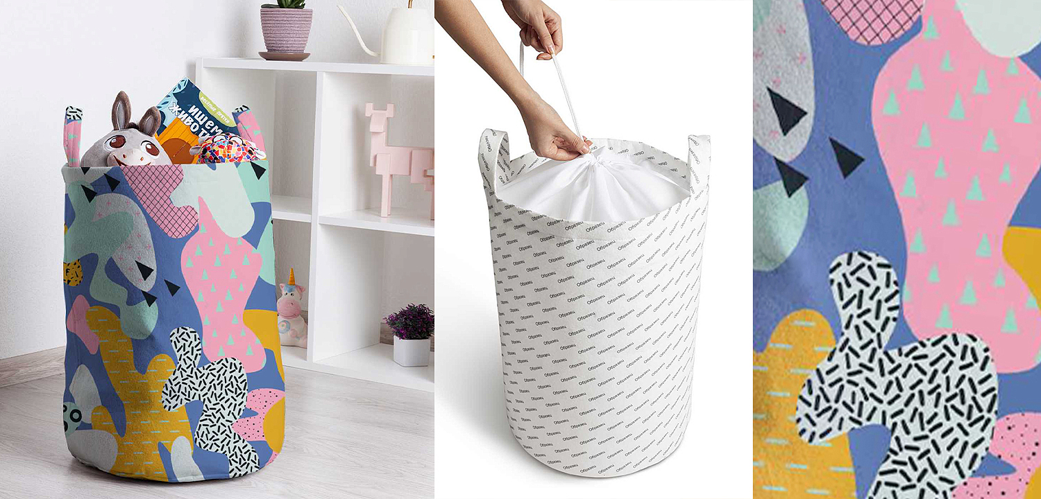 Корзина Pastel Abstraction Basket Корзина Pastel Abstraction Basket - Loft-Concept в Екатеринбурге